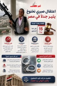 اعتقال صبري نخنوخ يثير جدلاً واسعاً في مصر