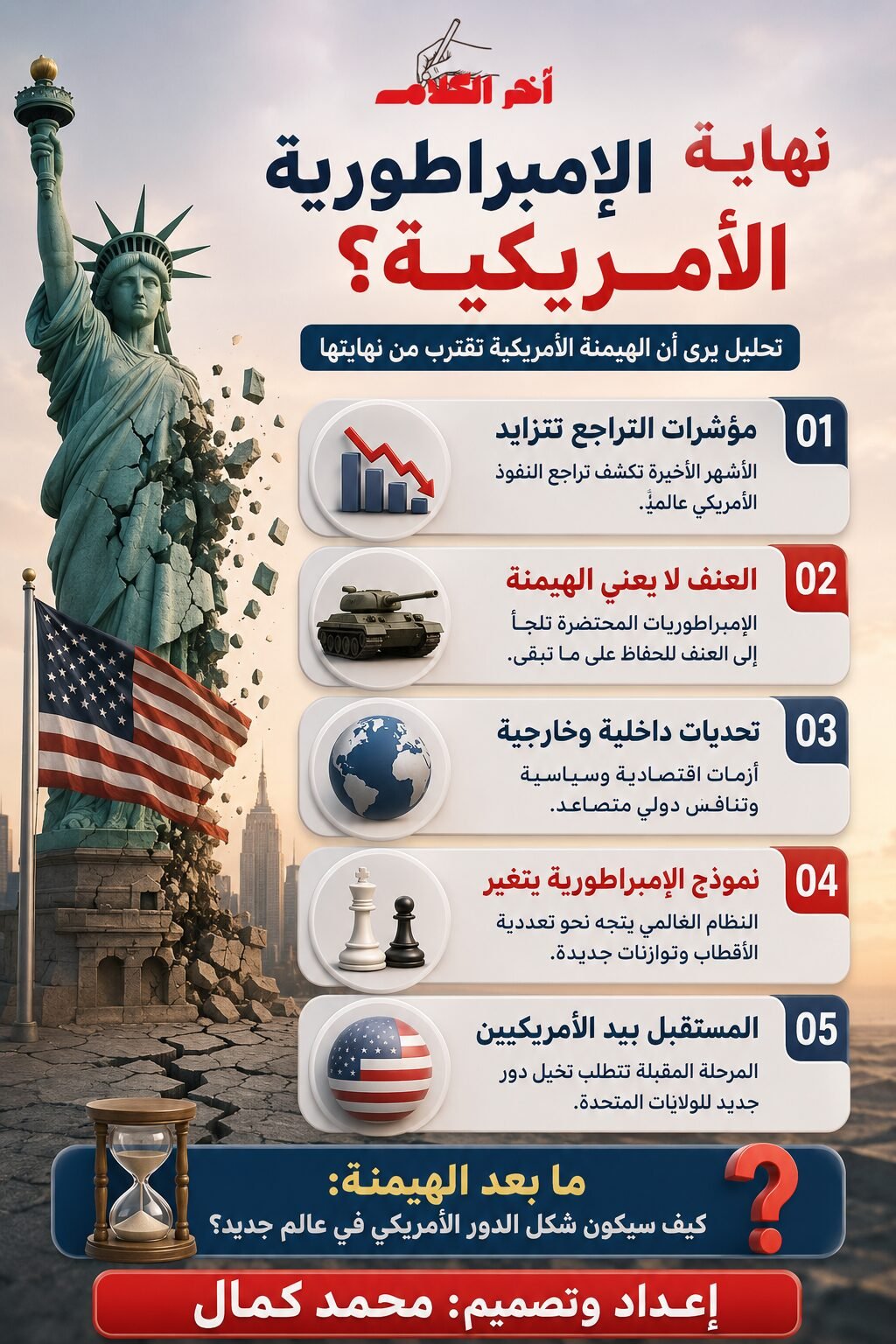 الإمبراطورية الأمريكية تقترب من نهايتها رغم استمرار العنف