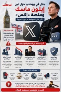 جدل في بريطانيا حول دور إيلون ماسك ومنصة إكس