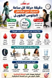 دقيقة حركة كل ساعة