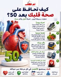كيف تحافظ على صحة قلبك بعد سن الخمسين؟