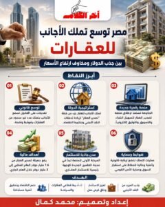 مصر توسع تملك الأجانب للعقارات