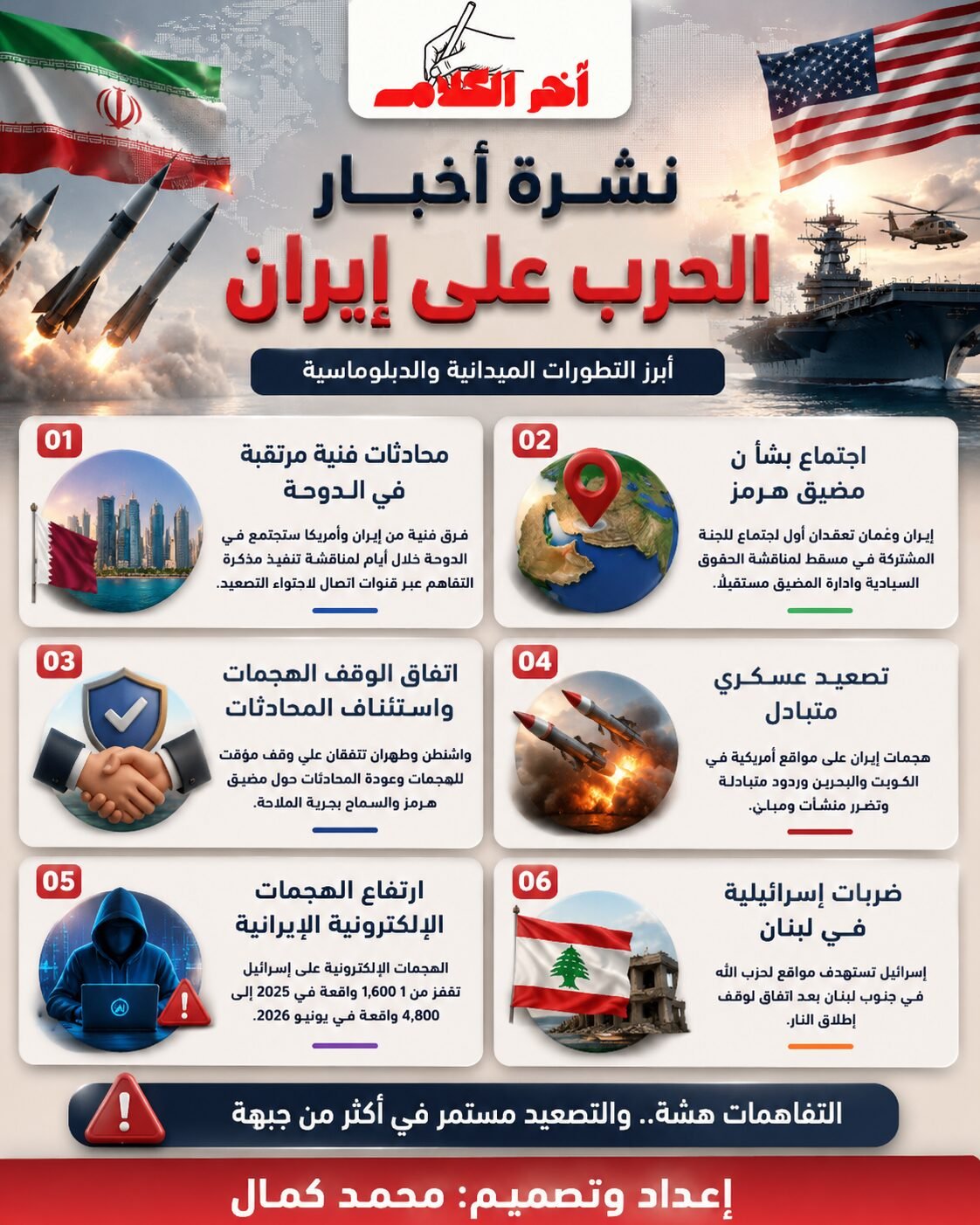نشرة أخبار الحرب على إيران