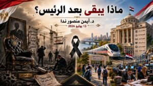 د. أيمن منصور ندا يكتب: ماذا يبقى بعد الرئيس؟