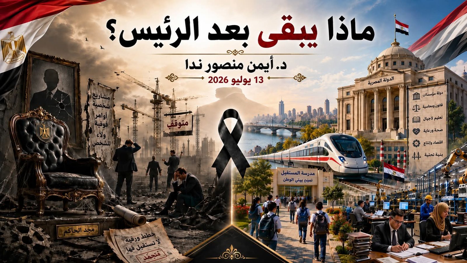 د. أيمن منصور ندا يكتب: ماذا يبقى بعد الرئيس؟