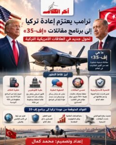 ترامب يعتزم إبلاغ أردوغان باستعداده لإعادة تركيا إلى برنامج مقاتلات إف-35