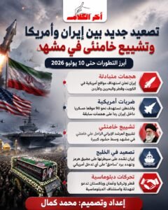 إيران تعلن ضرب أهداف أمريكية في الخليج وتشيع خامنئي