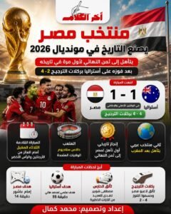 منتخب مصر يصنع التاريخ في مونديال 2026