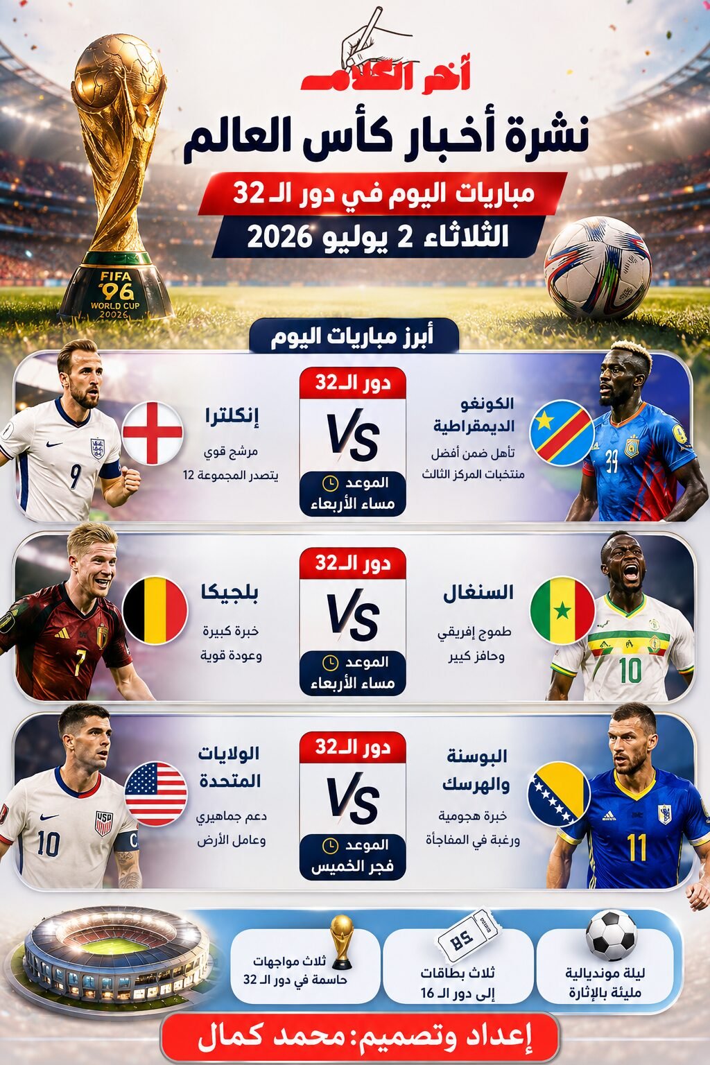 نشرة أخبار كأس العالم