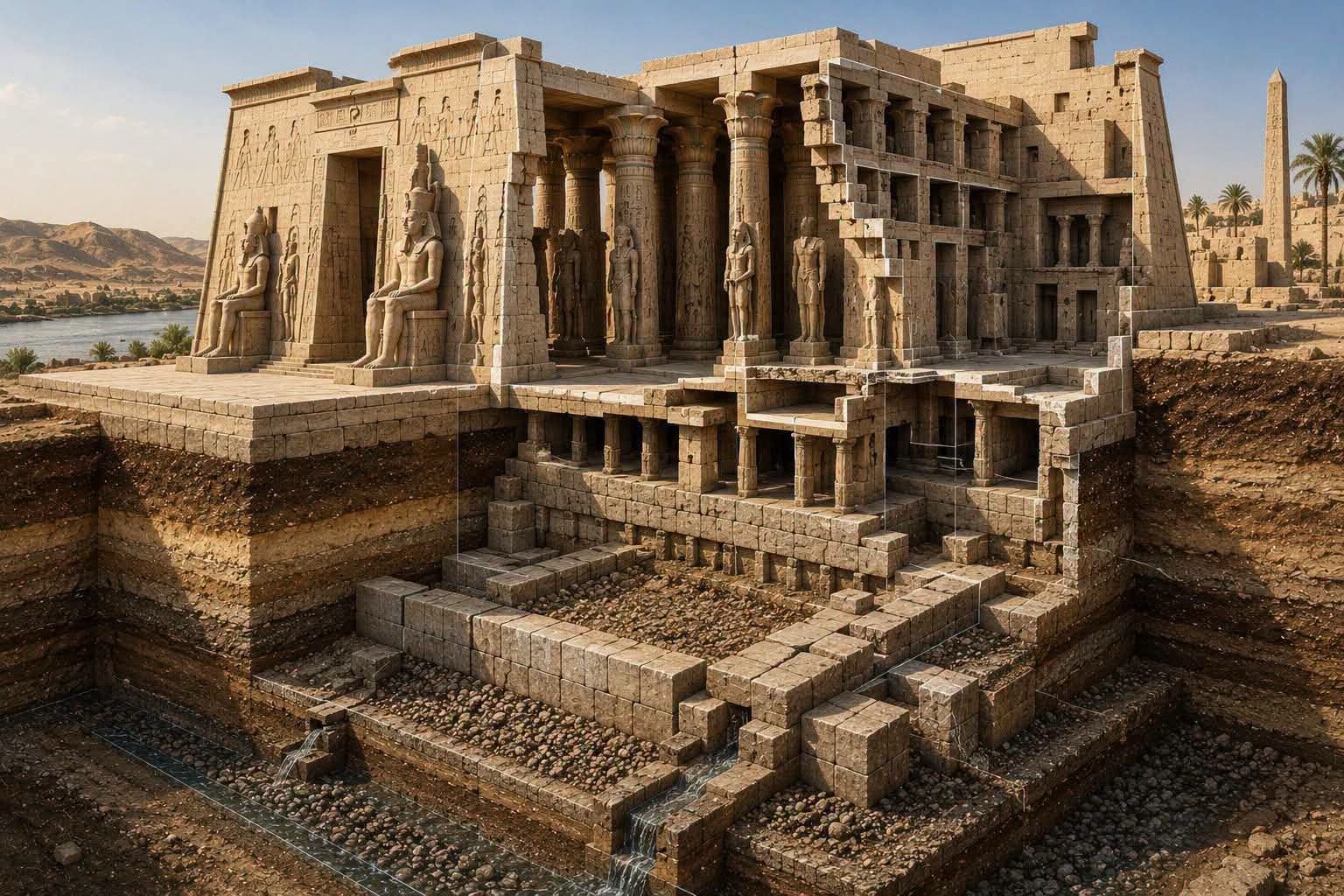 صورة مصرية قديمة تعكس حضارة مصر 