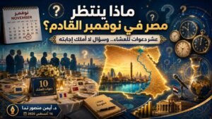 د. أيمن منصور ندا يكتب: ماذا ينتظر مصر في نوفمبر القادم؟