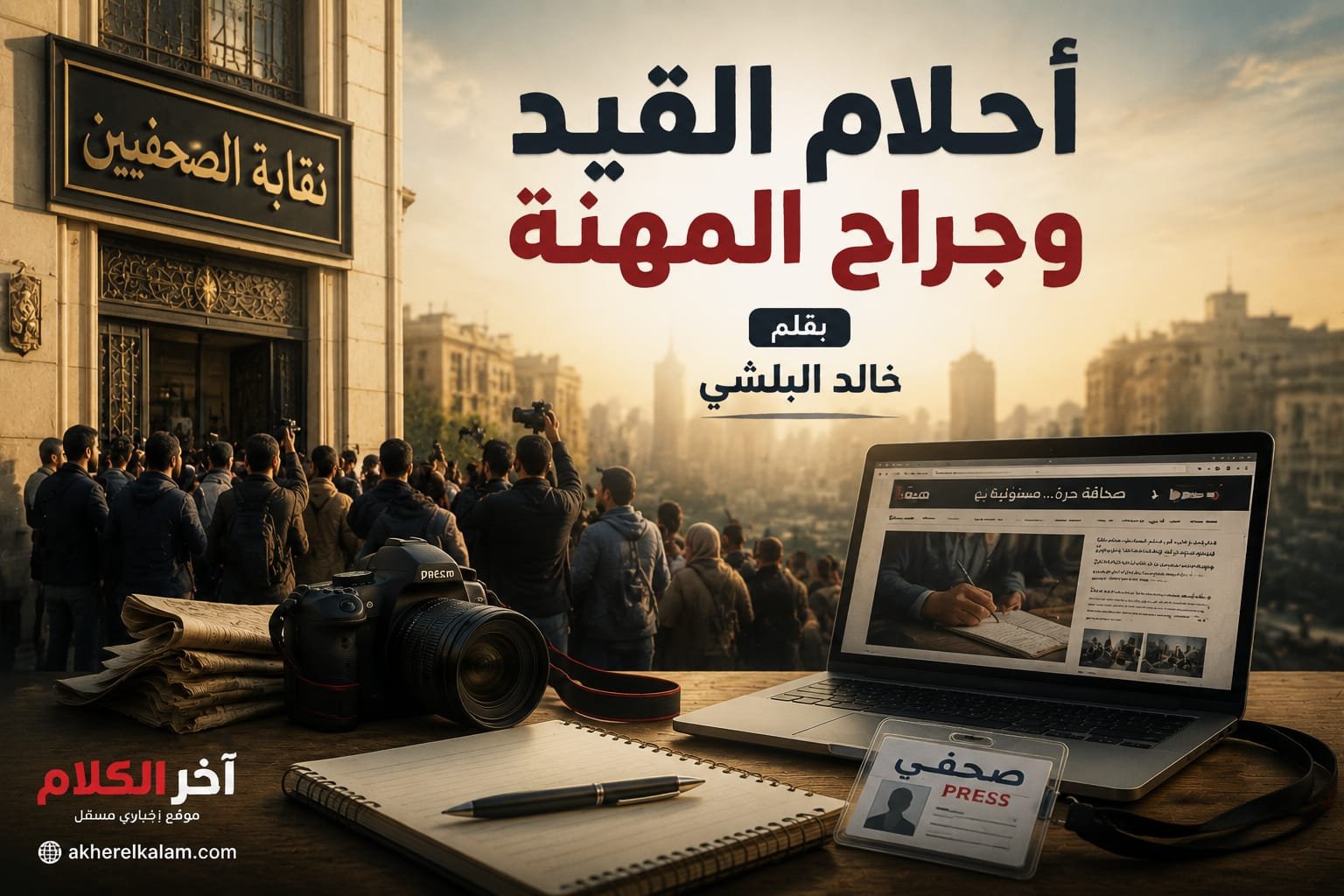 رسالة خالد البلشي للصحفيين: أحلام القيد.. وجراح المهنة