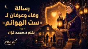 محمد فؤاد يكتب: الوفاء امرأة والمودة حياة