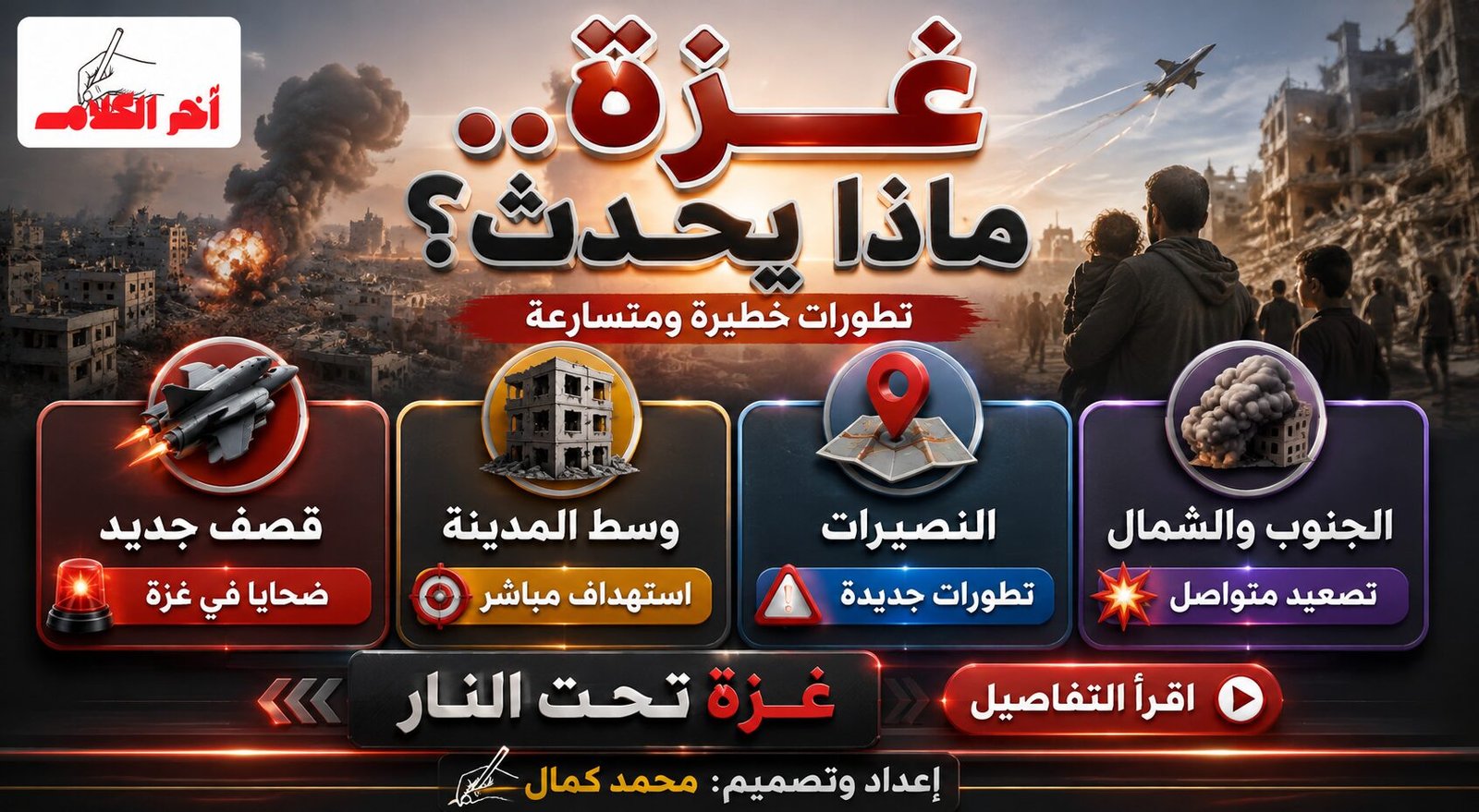 استشهاد 9 فلسطينيين وإصابة 15 في قصف إسرائيلي وسط غزة
