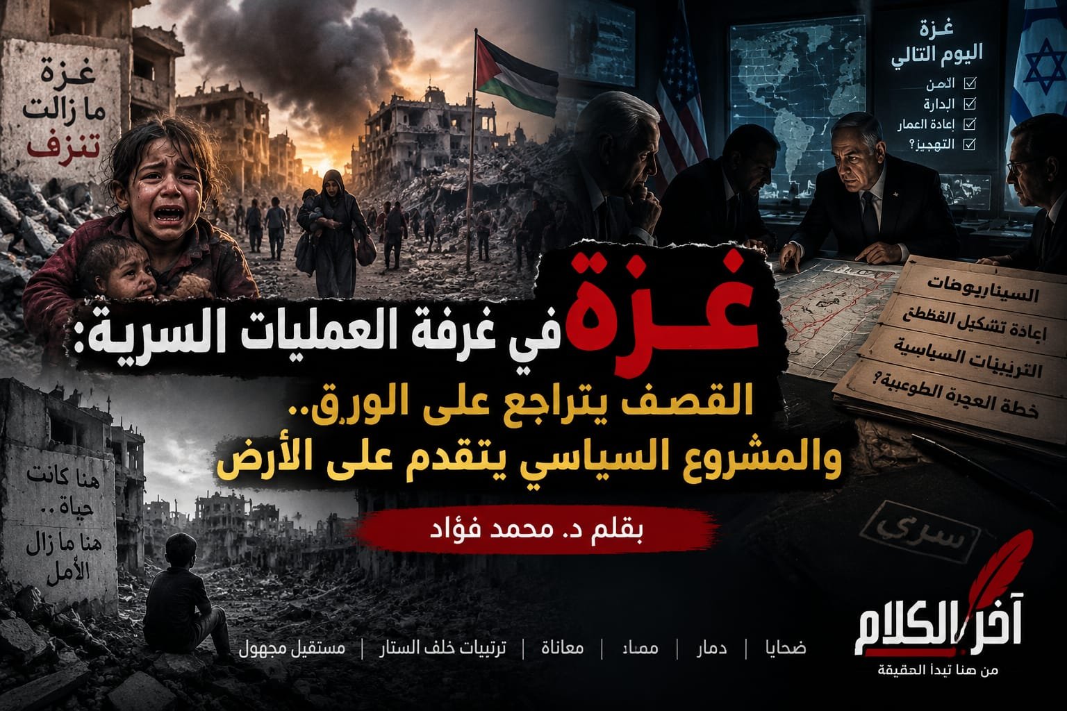 غزة في غرفة العمليات السرية: القصف يتراجع على الورق