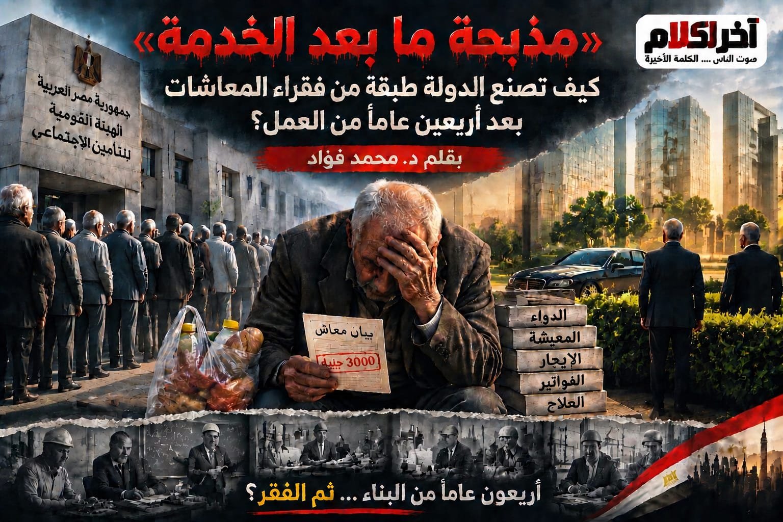 د. محمد فؤاد يكتب: كيف نصنع طبقة فقراء المعاشات؟