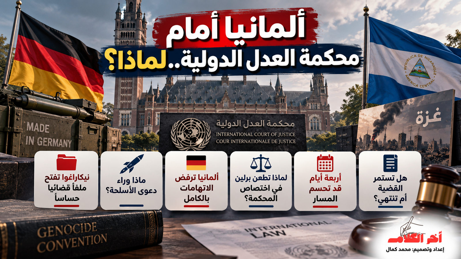 دعوى نيكاراغوا ضد ألمانيا.. ماذا يحدث في محكمة العدل الدولية؟