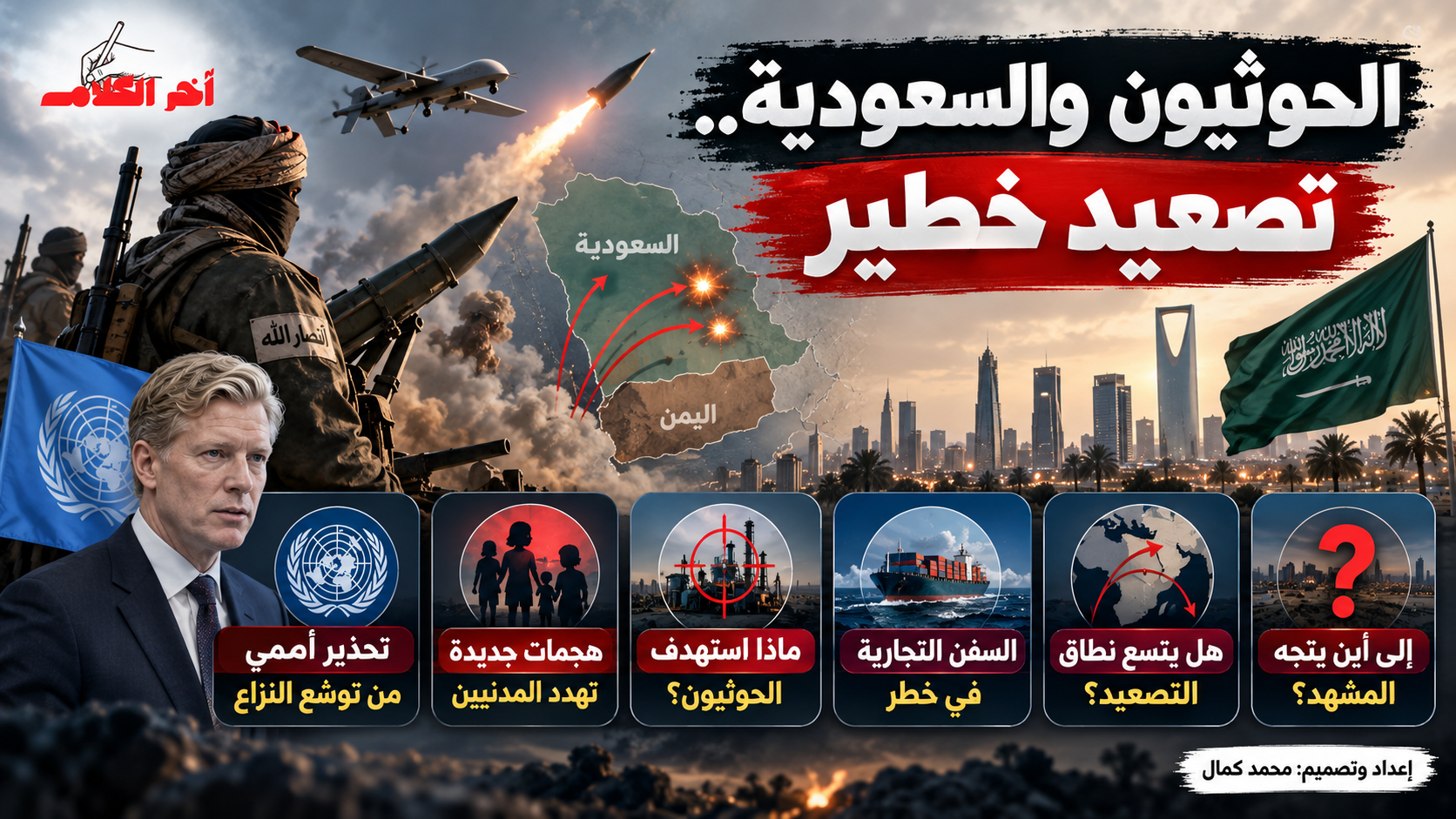 تحذير أممي من تصعيد جديد بعد هجمات الحوثيين على السعودية