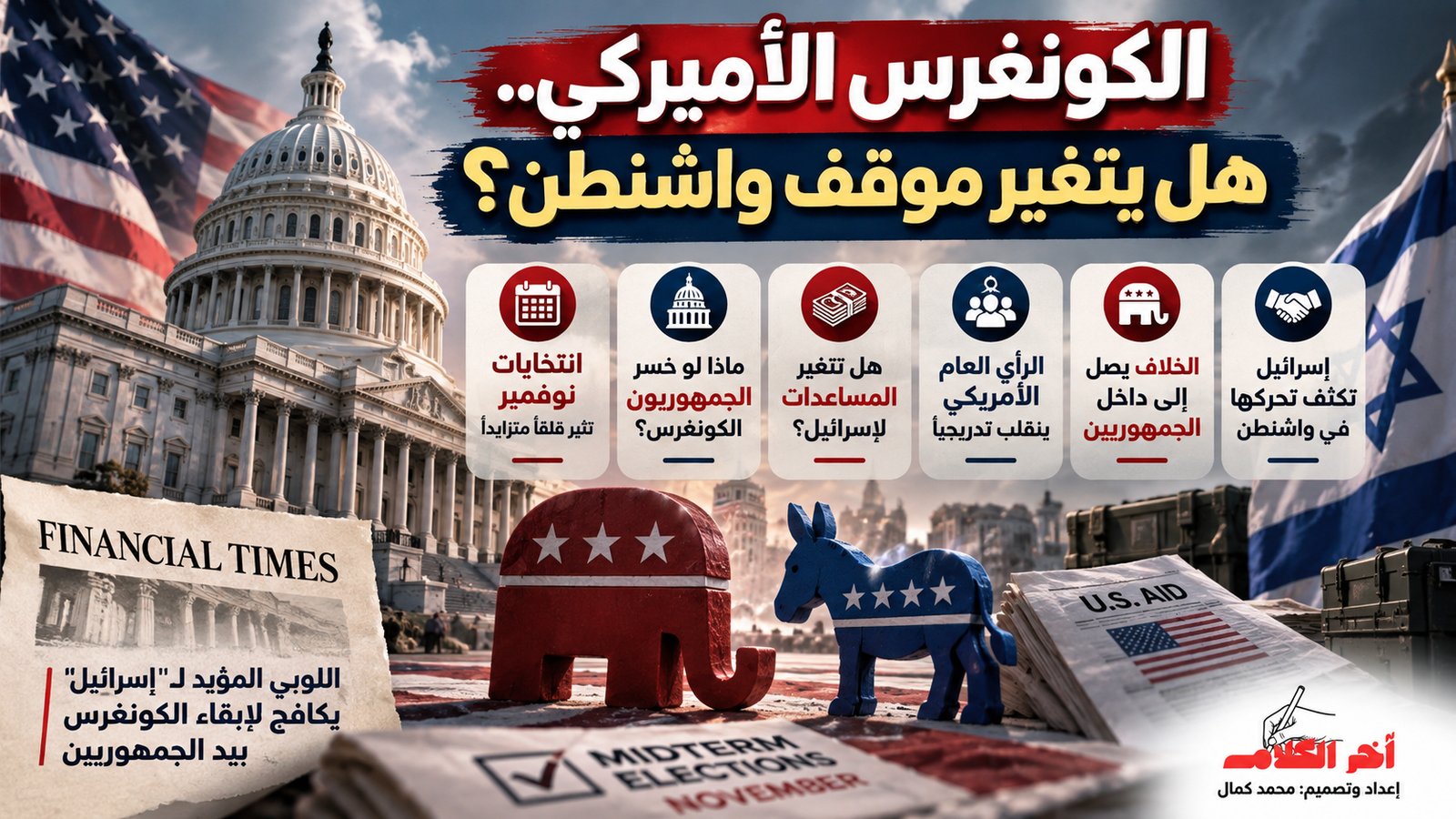 فايننشال تايمز: انتخابات أميركا تهدد علاقة واشنطن بإسرائيل