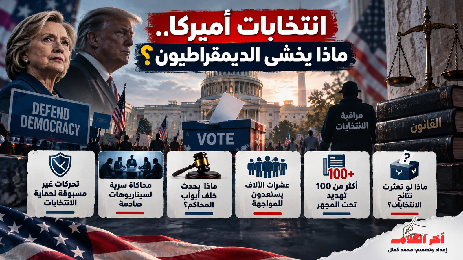 NBC News: الديمقراطيون يستعدون لسيناريوهات غير مسبوقة في انتخابات أميركا