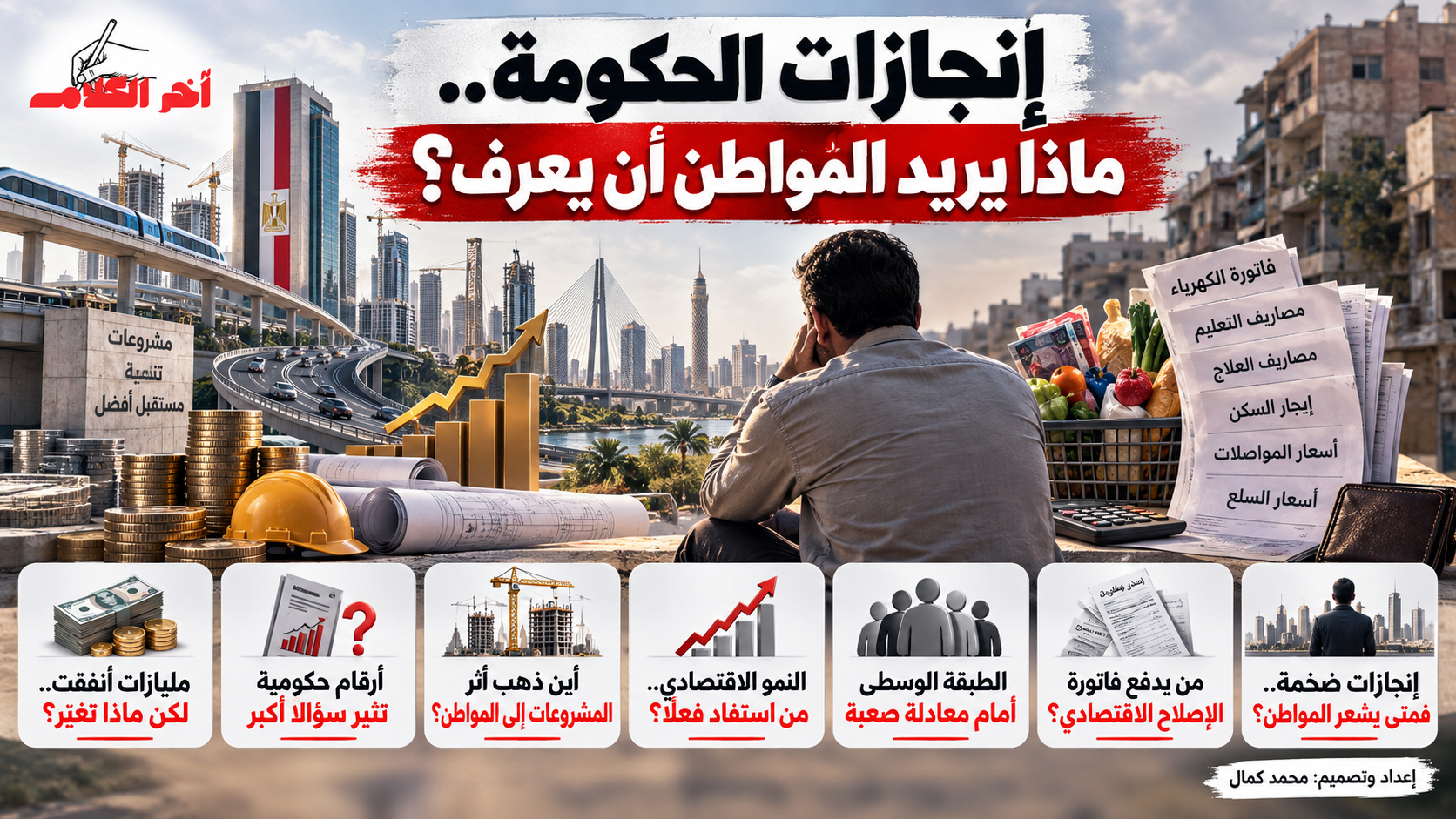 ماذا تريد الحكومة المصرية أن تقول للمواطن في تقرير إنجازات أكتوبر؟