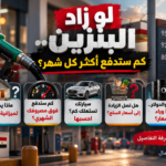 إنفوجرافيك عن زيادة أسعار البنزين في مصر وتأثيرها على المصروف الشهري وميزانية الأسرة وأسعار السلع والنقل.