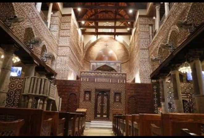 كنيسة أبي سرجة تلك الكنيسة التي حمت بداخلها السيد المسيح وعائلته